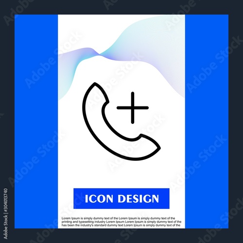 help line icon isolated on abstract background