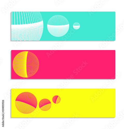 wired hemispheres banners pop blue pink