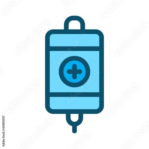 Infuse icon isolated on abstract background