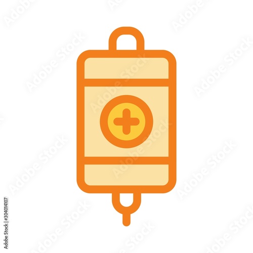 Infuse icon isolated on abstract background