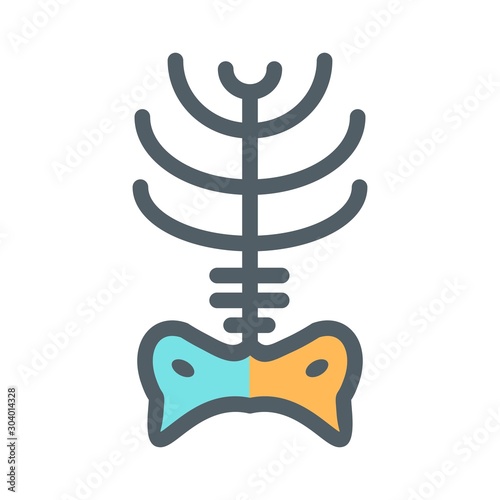  x ray icon isolated on abstract background