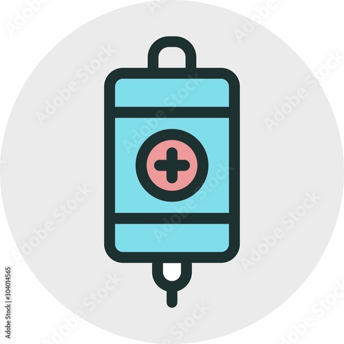 Infuse icon isolated on abstract background