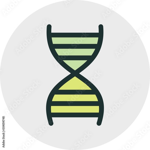 Dna icon isolated on abstract background