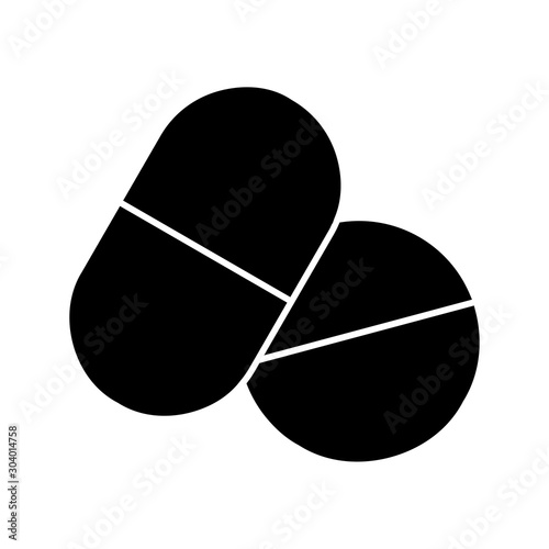 Medicine icon isolated on abstract background