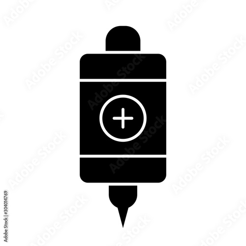Infuse icon isolated on abstract background