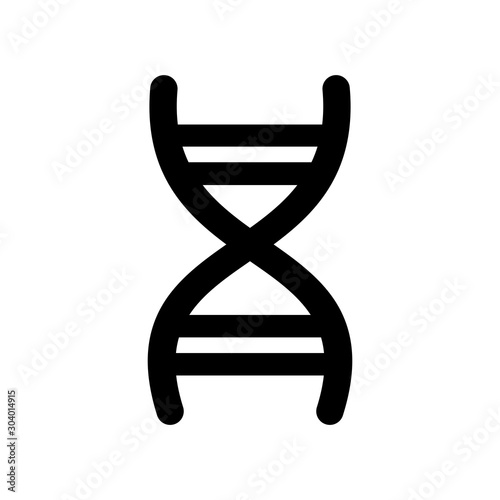 Dna icon isolated on abstract background