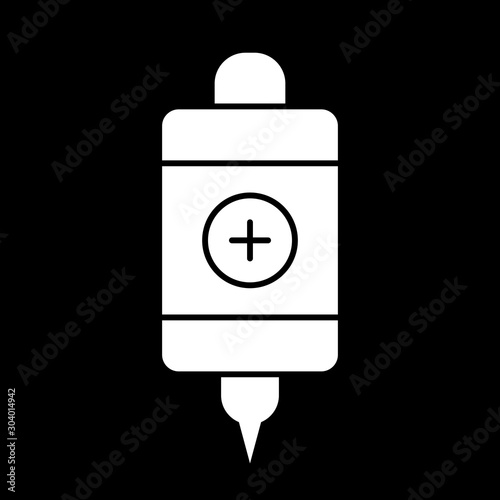 Infuse icon isolated on abstract background