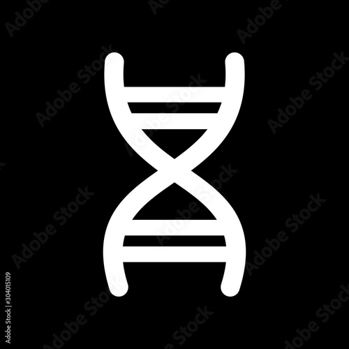 Dna icon isolated on abstract background