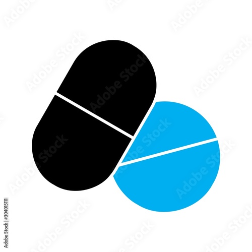Medicine icon isolated on abstract background