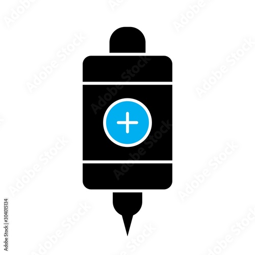 Infuse icon isolated on abstract background