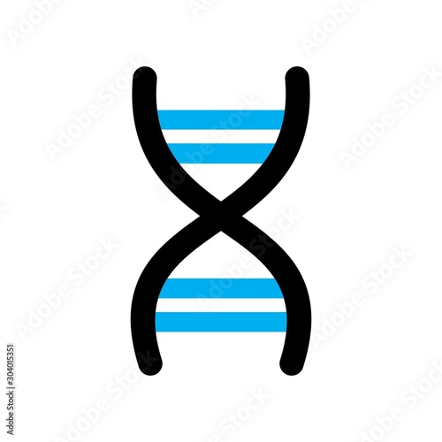 Dna icon isolated on abstract background
