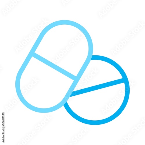 Medicine icon isolated on abstract background