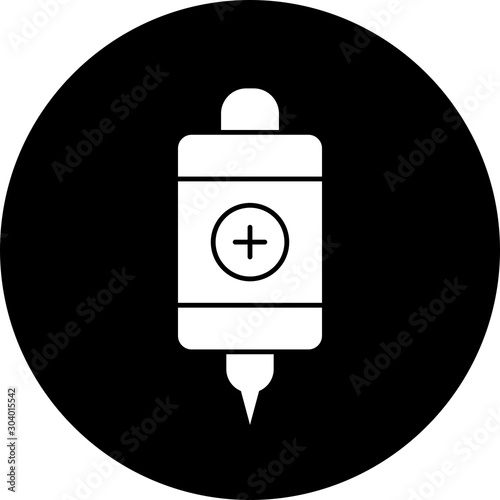 Infuse icon isolated on abstract background