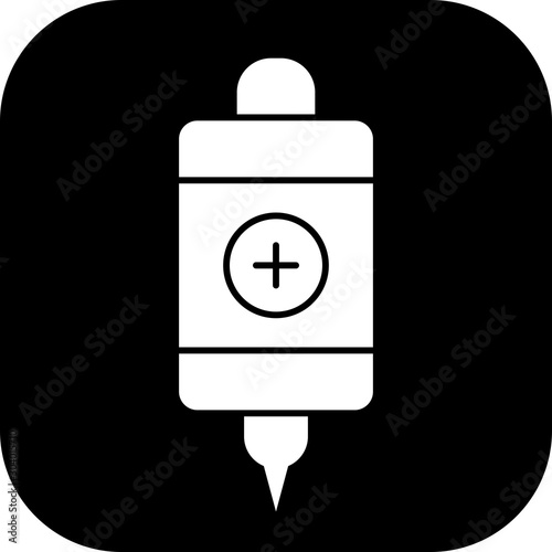Infuse icon isolated on abstract background