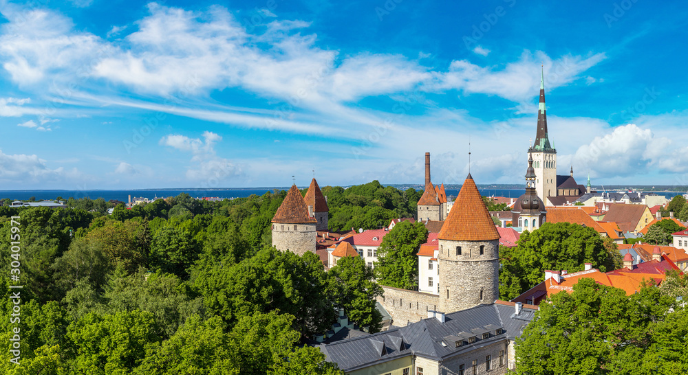 Aerial View of Tallinn
