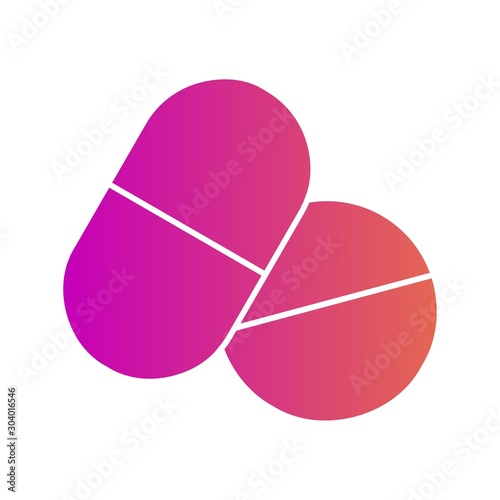 Medicine icon isolated on abstract background