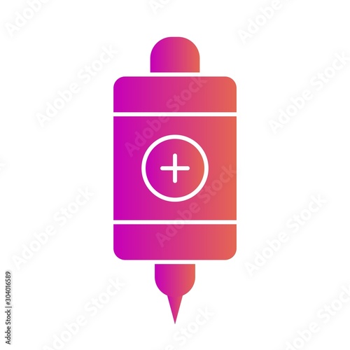 Infuse icon isolated on abstract background