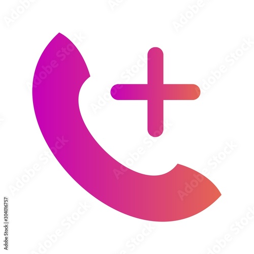 help line icon isolated on abstract background
