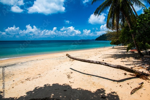 Tekek beach of Tioman island in Malaysia photo