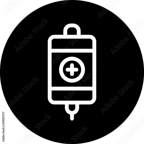 Infuse icon isolated on abstract background