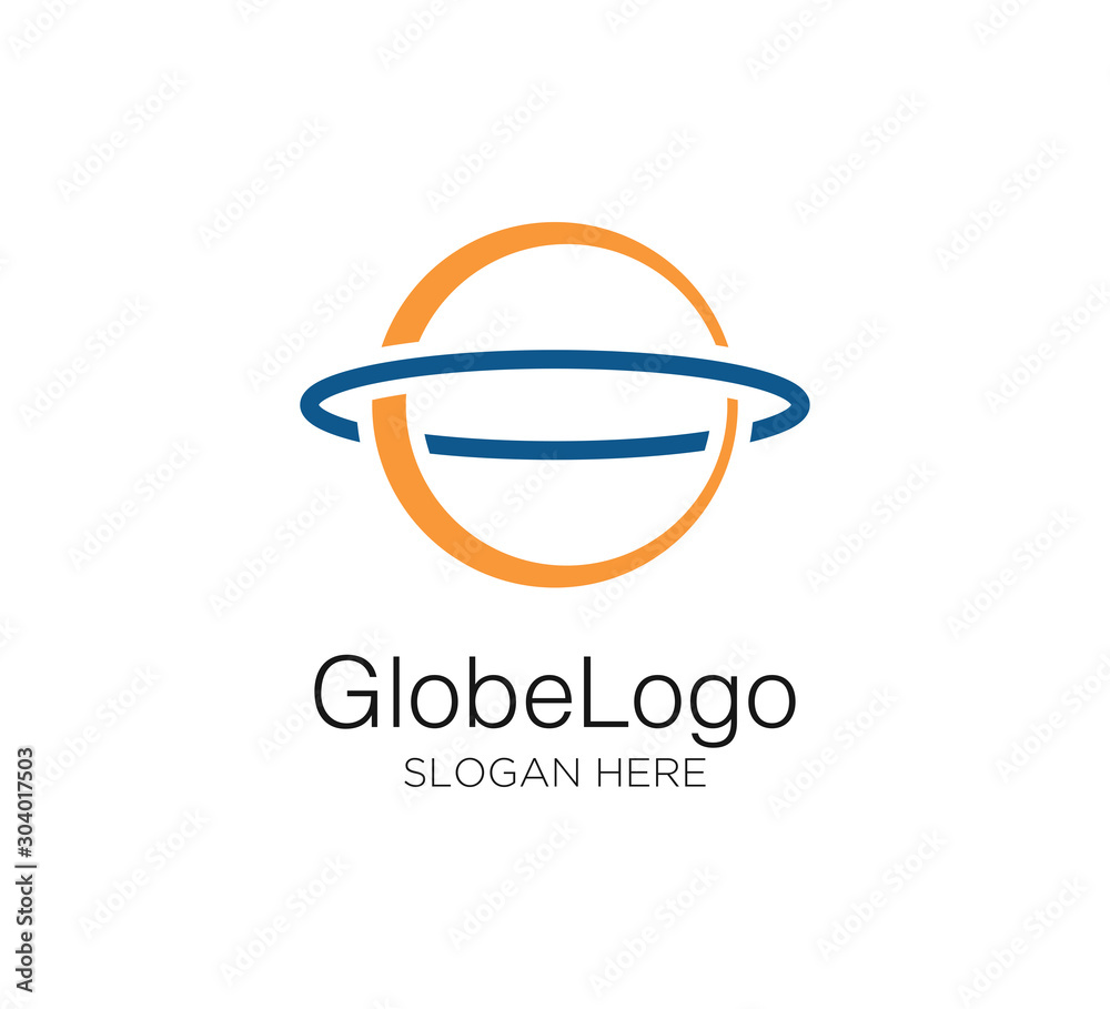 globe vector logo design template Stock Vector | Adobe Stock