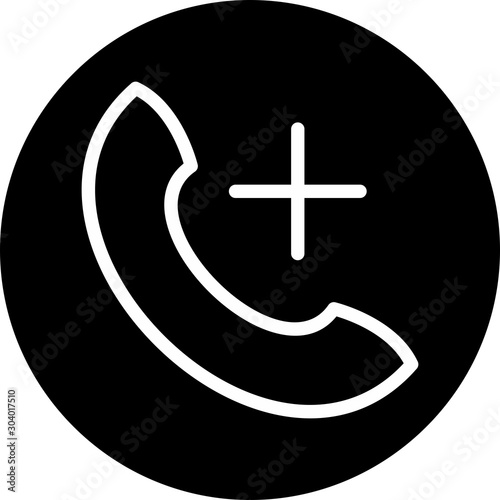 help line icon isolated on abstract background