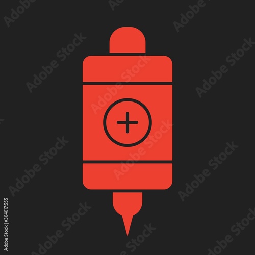 Infuse icon isolated on abstract background