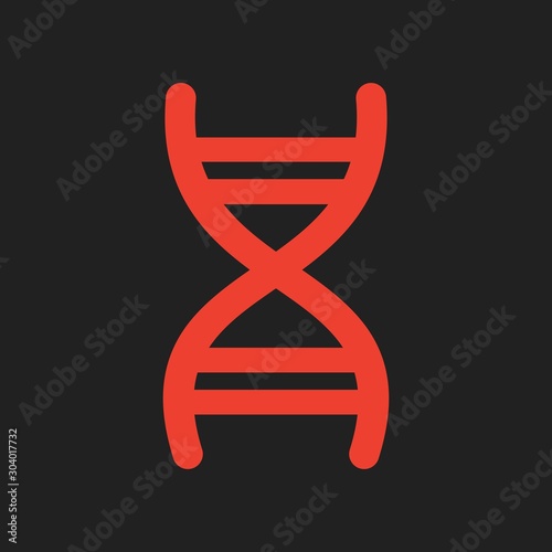 Dna icon isolated on abstract background