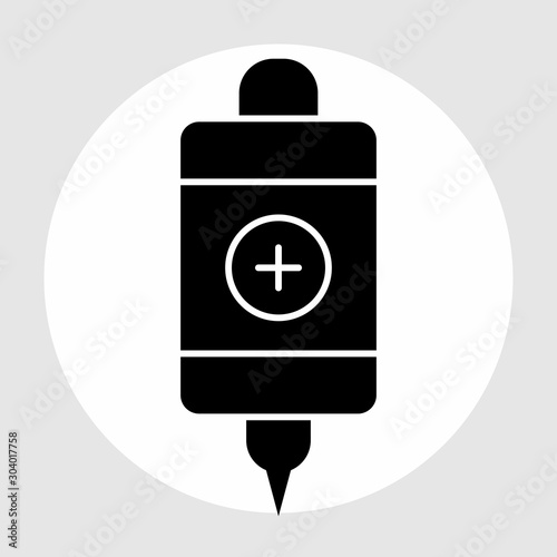 Infuse icon isolated on abstract background