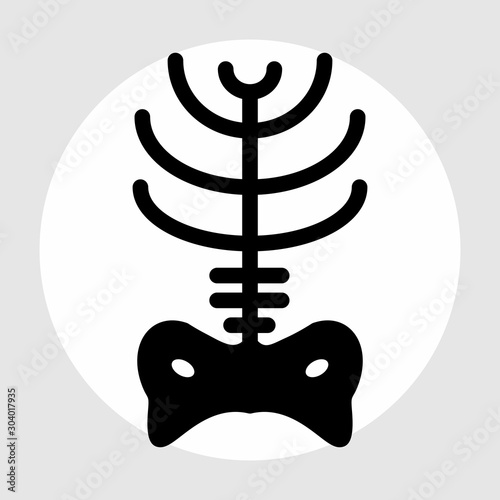  x ray icon isolated on abstract background
