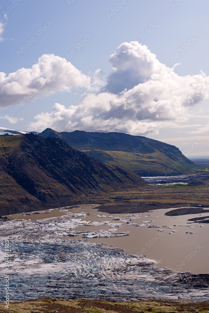 Skaftafell National Park is a part of the larger Vatnajökull National Park in Iceland, Europe.