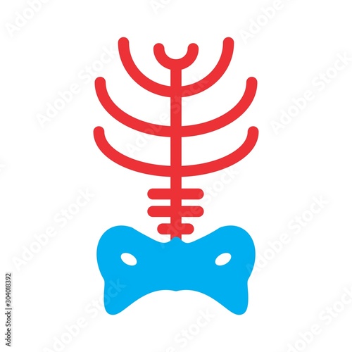  x ray icon isolated on abstract background