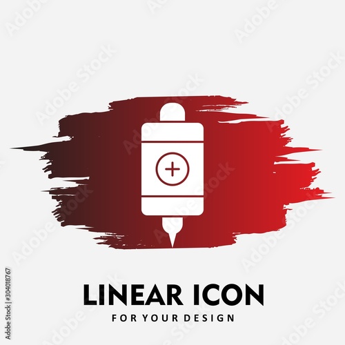 Infuse icon isolated on abstract background