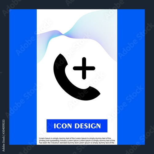 help line icon isolated on abstract background