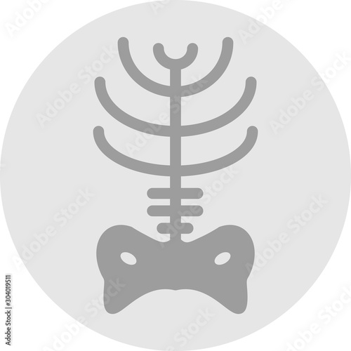  x ray icon isolated on abstract background