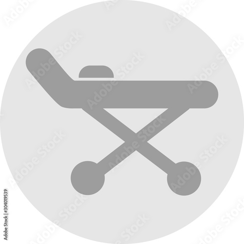 stretcher icon isolated on abstract background