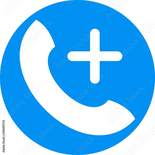help line icon isolated on abstract background