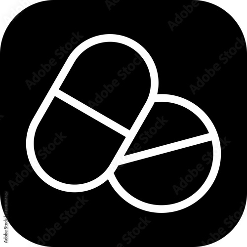 Medicine icon isolated on abstract background
