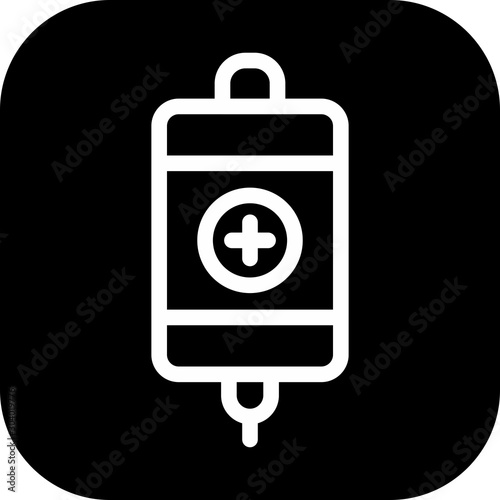Infuse icon isolated on abstract background
