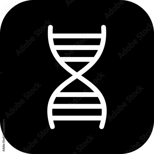 Dna icon isolated on abstract background