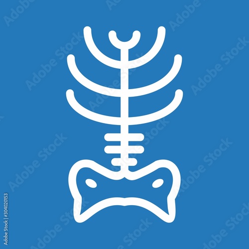  x ray icon isolated on abstract background