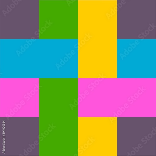 Barn quilt pattern, Amish Patchwork design, Abstract geometric tiled trail Vector illustration