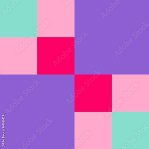 Barn quilt pattern, Amish Patchwork design, Abstract geometric tiled trail Vector illustration