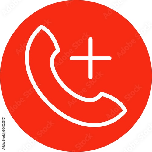 help line icon isolated on abstract background