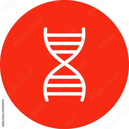 Dna icon isolated on abstract background