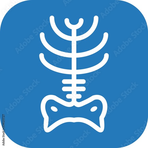  x ray icon isolated on abstract background