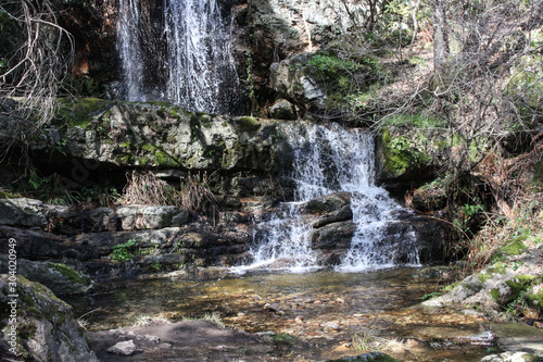  Cascada de la Chorrera de la Sierpe cerca de Fuencaliente en el Parque Natural del Valle de Alcudia y Sierra Madrona  Castilla la  Mancha Espa  a