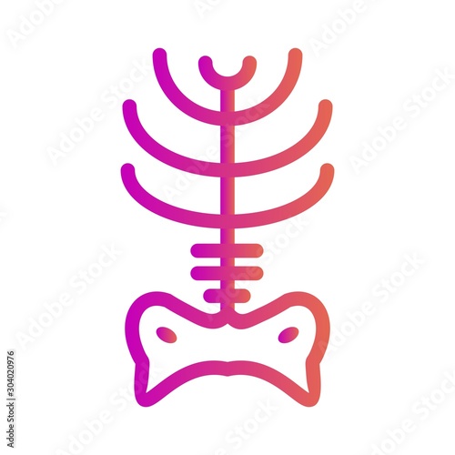  x ray icon isolated on abstract background
