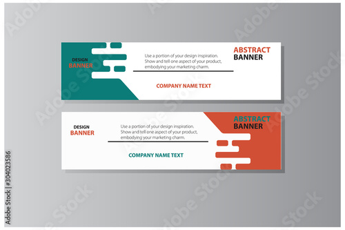 Set of vector banner background design