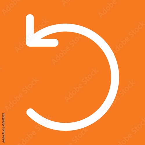 Restart  icon isolated on background